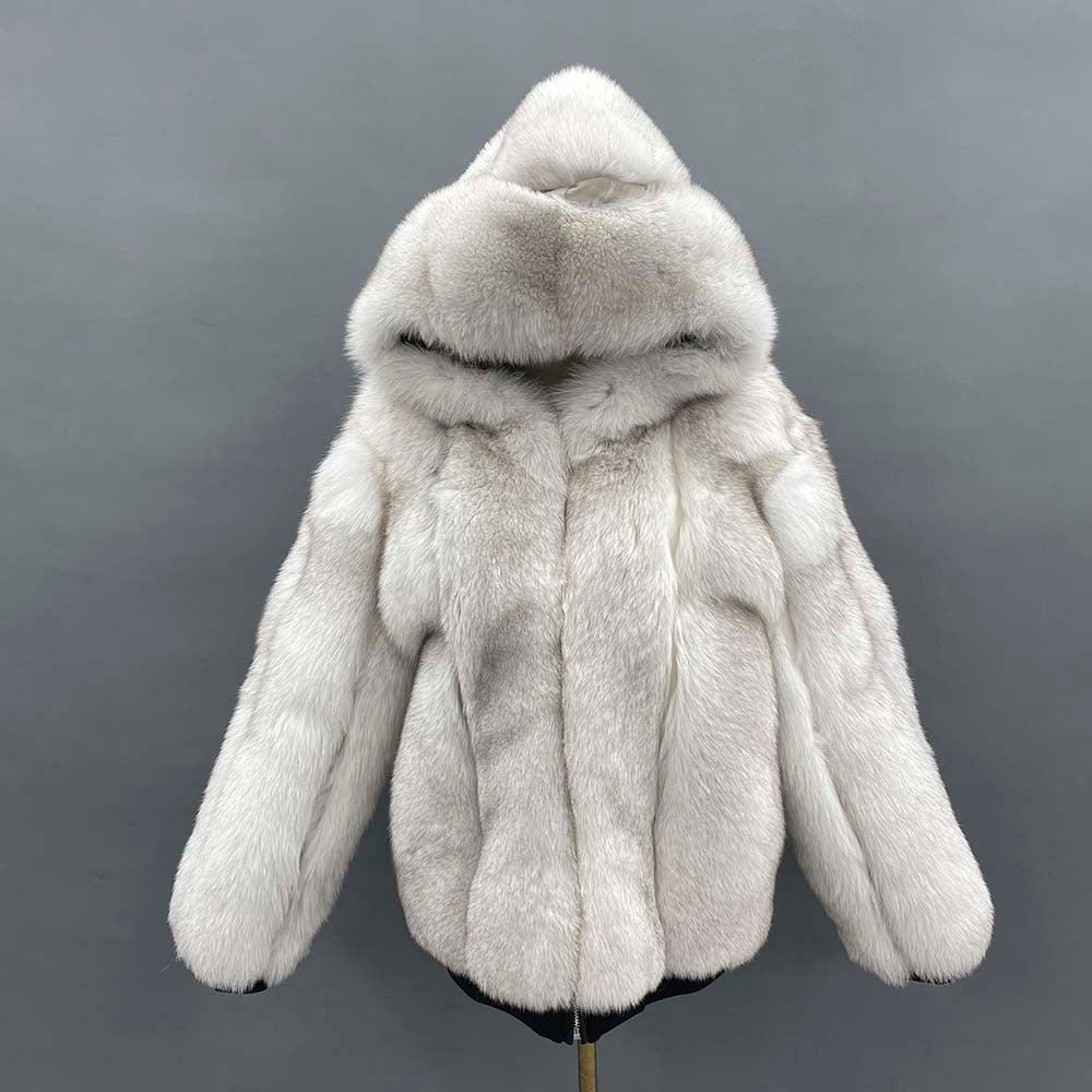 Real Fox Fur Hooded Bombers