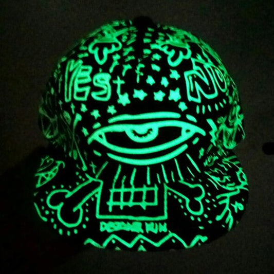 Glow In The Dark Printed Snapback Hats