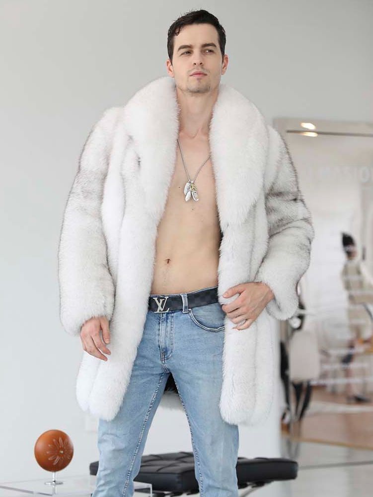 Big Collar Real Fox Fur Long Coats