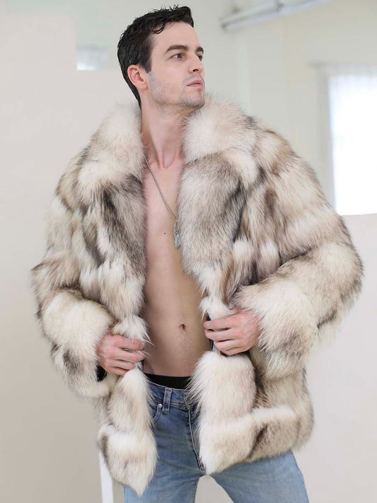 Marble Real Fox Fur Coats