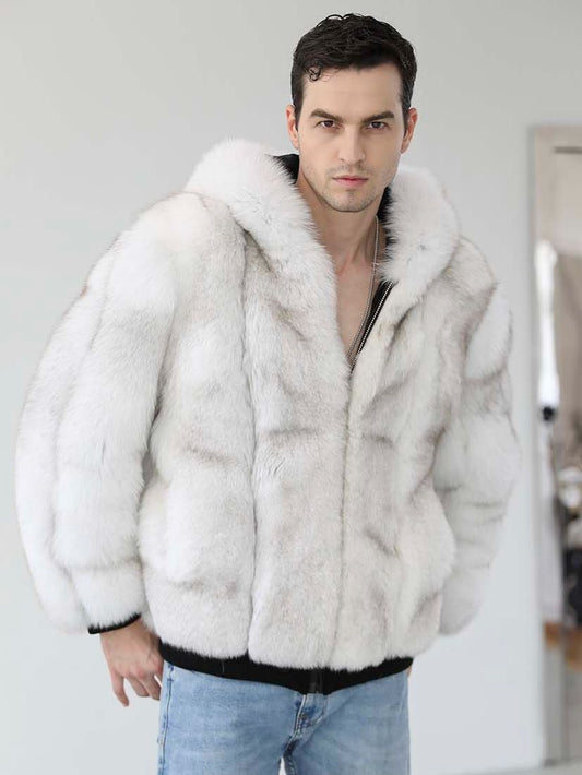 Real Fox Fur Hooded Bombers