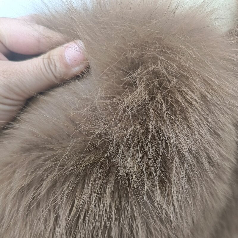 Genuine Leather Coats Real Fur Pattern