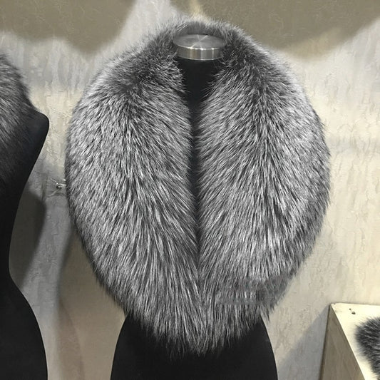 Fox Fur Full Scarves Unisex