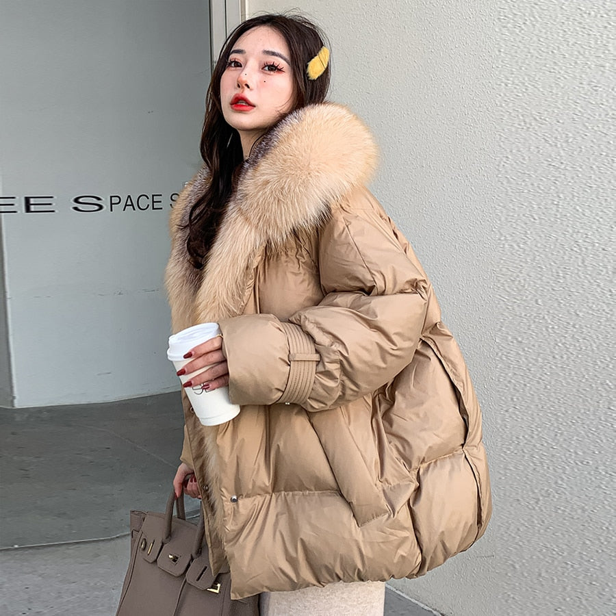 Big Fur Collar Down Puffer Coats