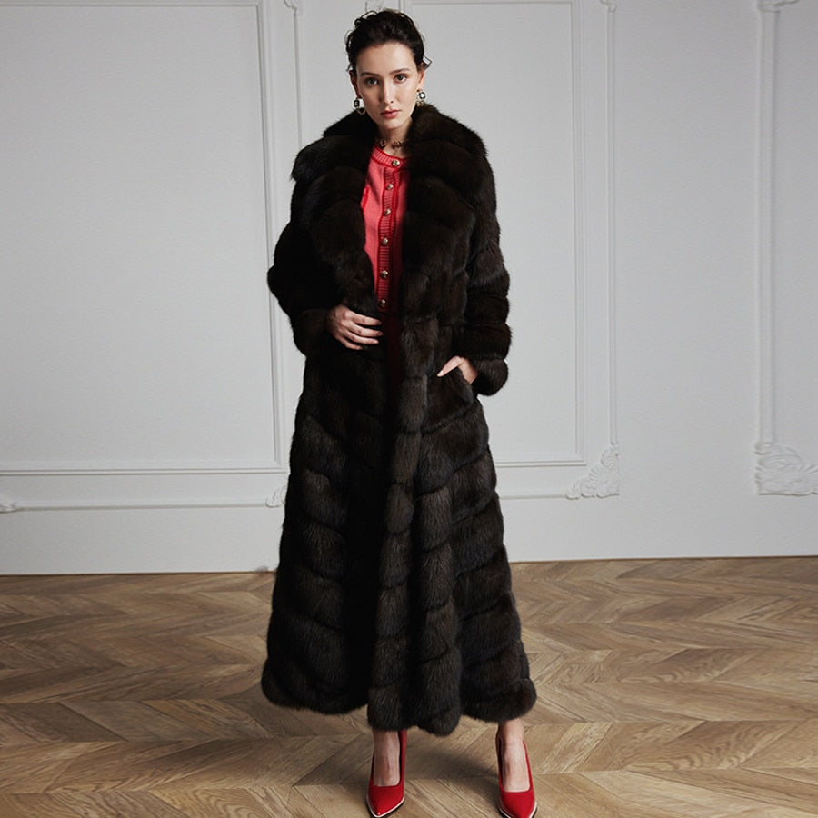 Luxury X-Long Real Fur Coat