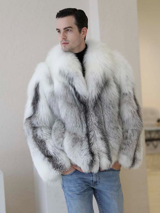Marble Real Fox Fur Coats