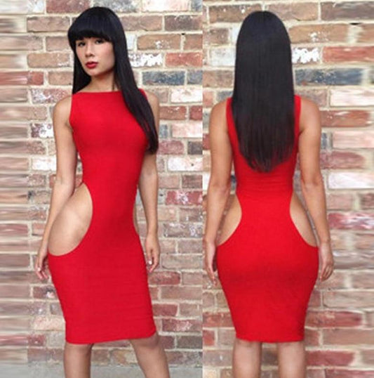 Side Cut Out Bodycon Mini Dresses