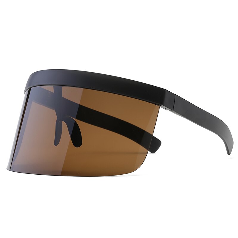 Oversized Rimless Visor Sunglasses