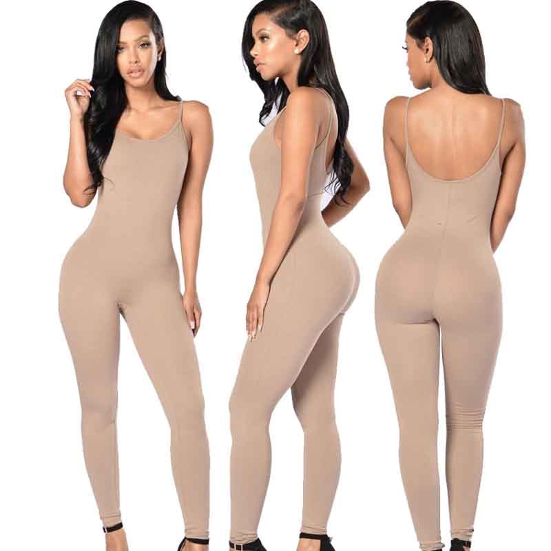 Strap Sleeveless Backless Jumpsuit (Multi-Colors)