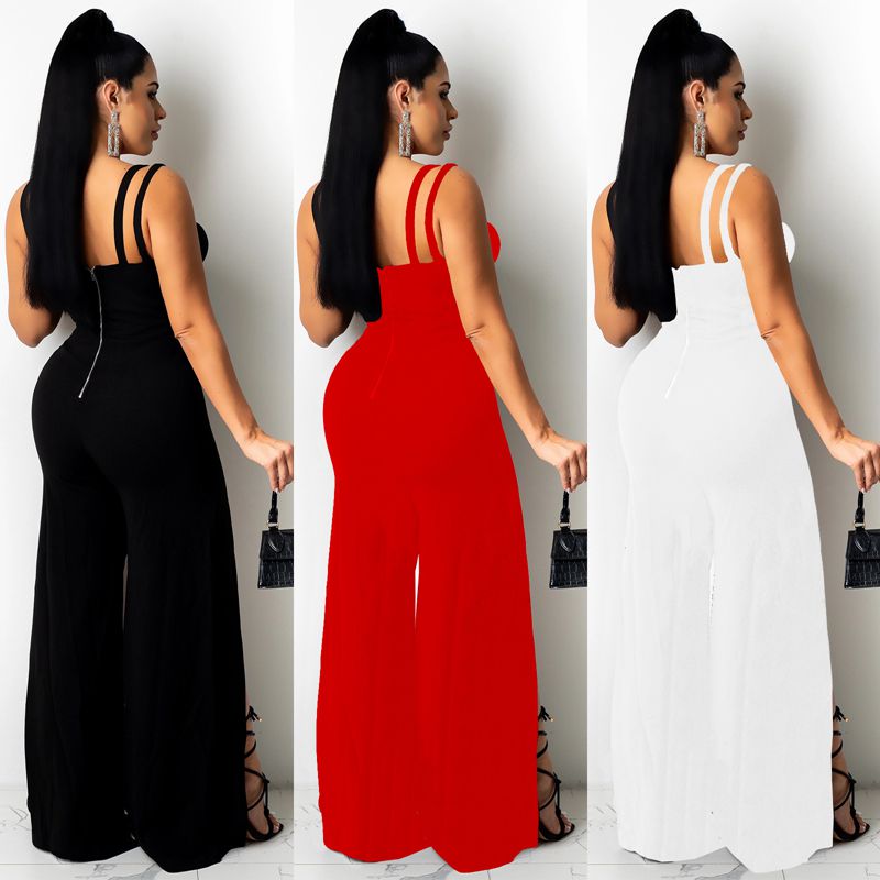 Tube Sling High Split Leg Jumpsuits