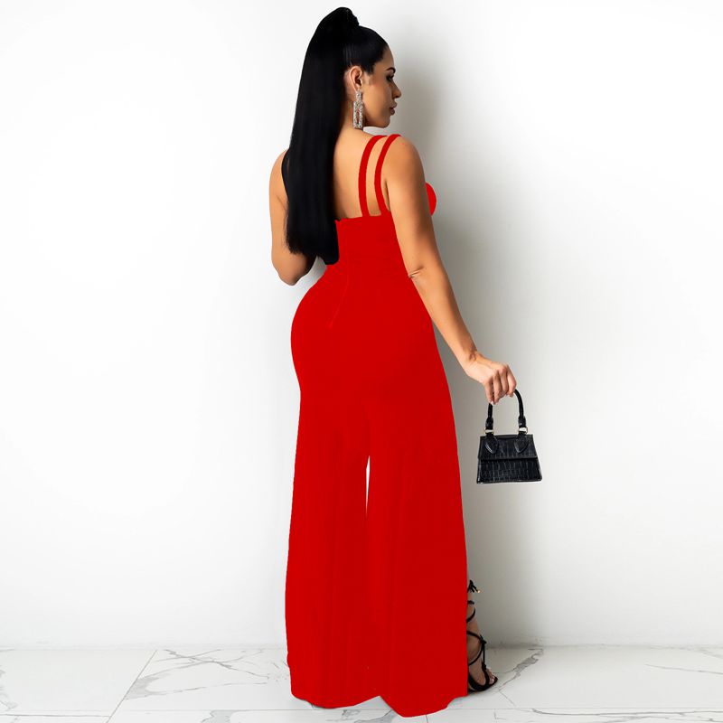 Tube Sling High Split Leg Jumpsuits