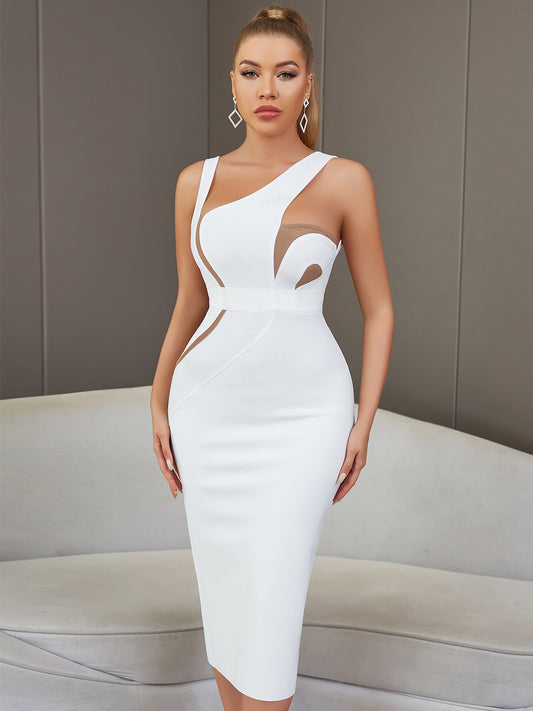 Tank Sleeveless Backless Midi Bodycon Dresses