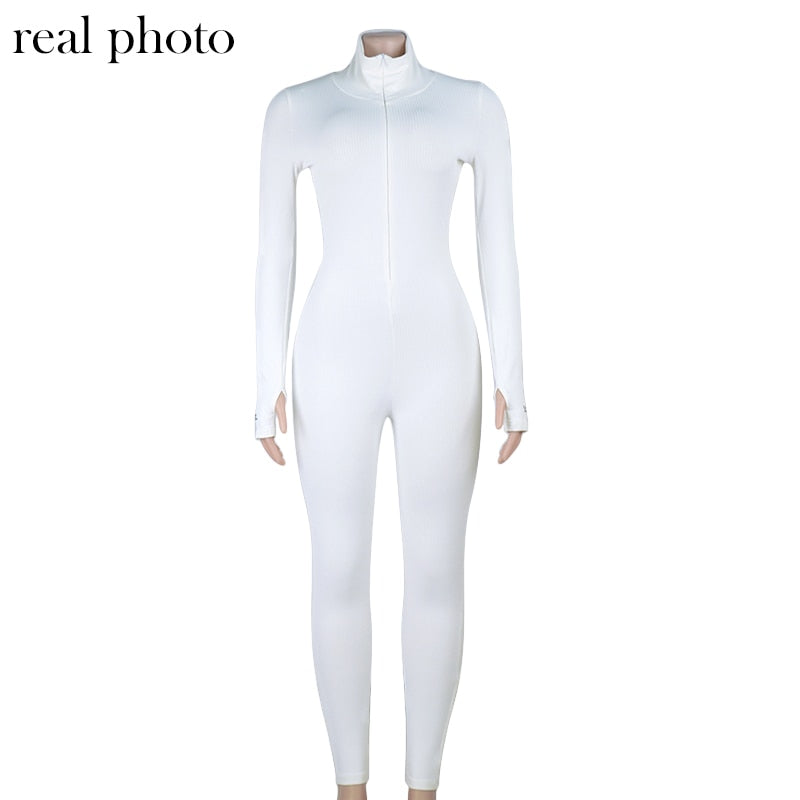 Sporty Long Sleeve Jumpsuits