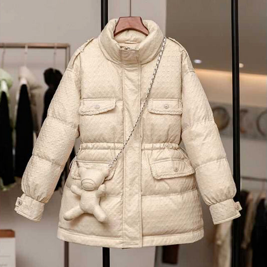 Loose Multi Pocket Puffer Jackets