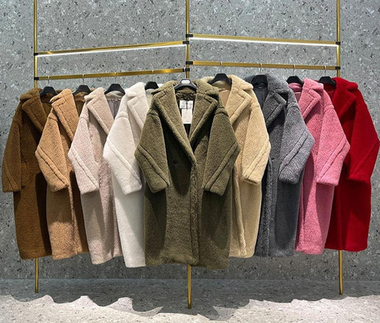 Teddy Bear Long Oversized Coats