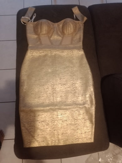 Shiny Metallic Off Shoulder Mesh Dresses