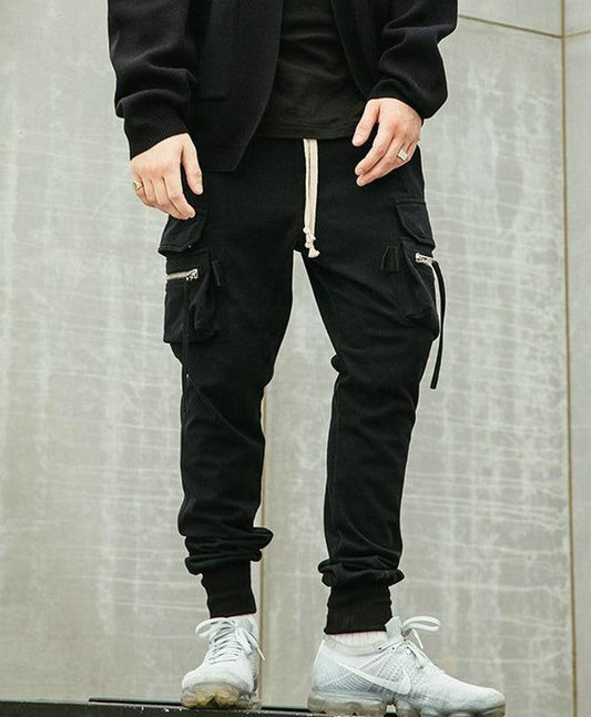 Black Cargo Sweatpants