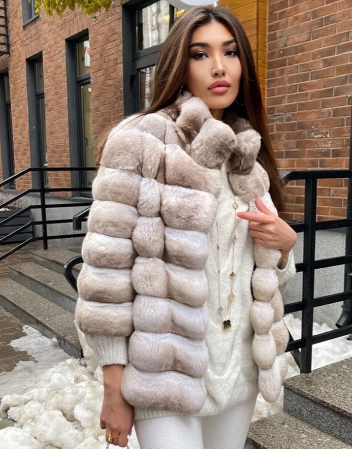 Fur Coats Women Rabbit Fur Coat Real Fur Coat Fur Jacket 