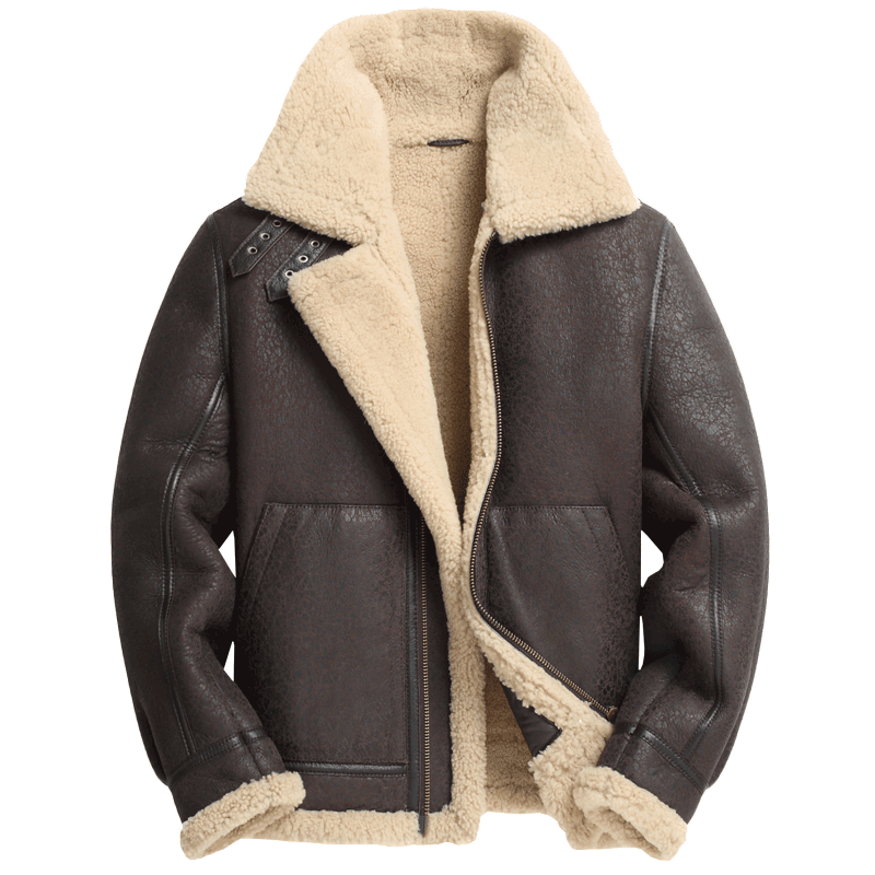 Genuine Leather Coat Shearling Bombers