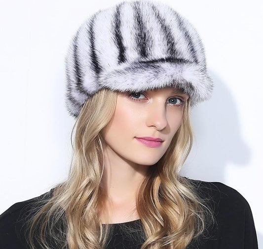 Luxury Genuine Mink Caps