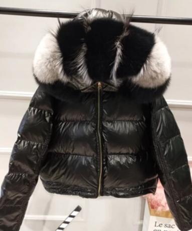 Metallic Real Fox Fur Parka Reversible Puff Jackets (Multi-Colors)