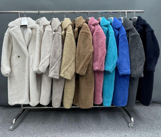 Classic Wool Teddy Bear Oversized Coats