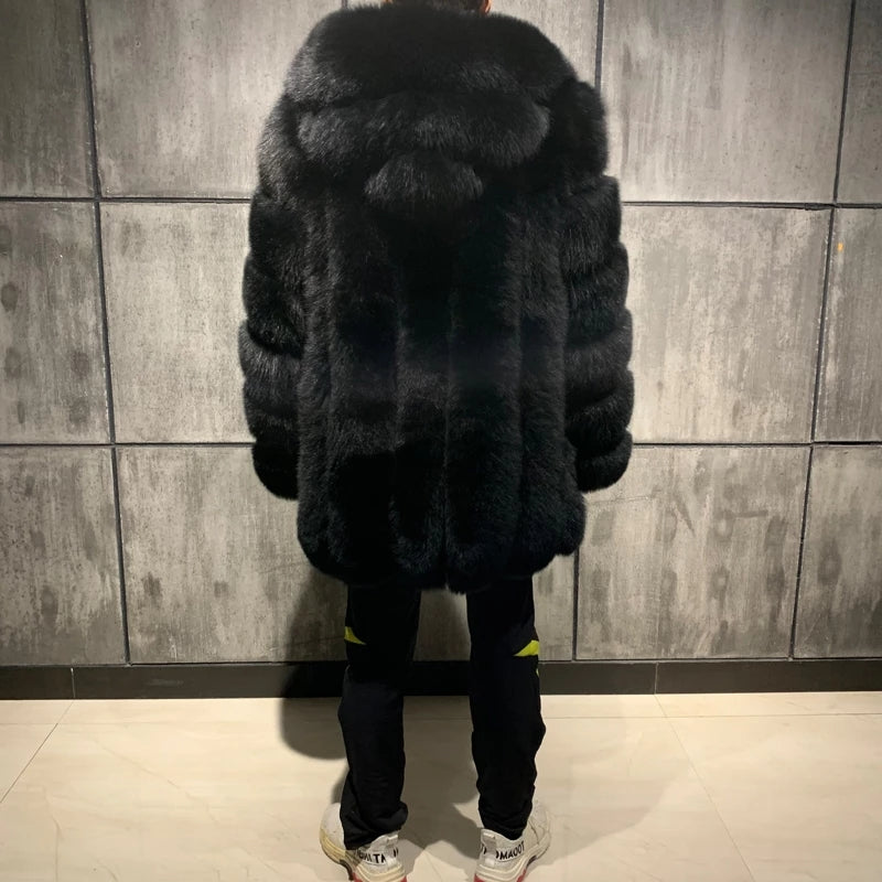 Big Real Fur Midi Coats