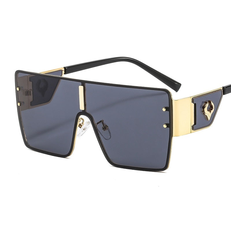 Big Square Half Shield Sunglasses