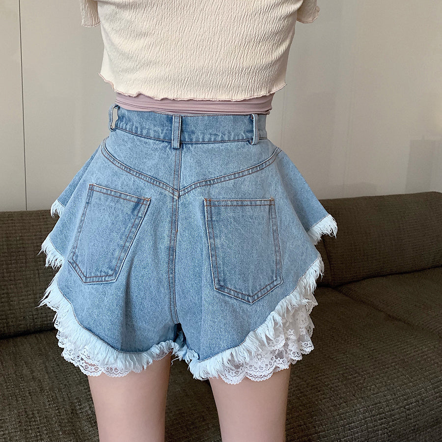 Bohemia Lace Jean Shorts