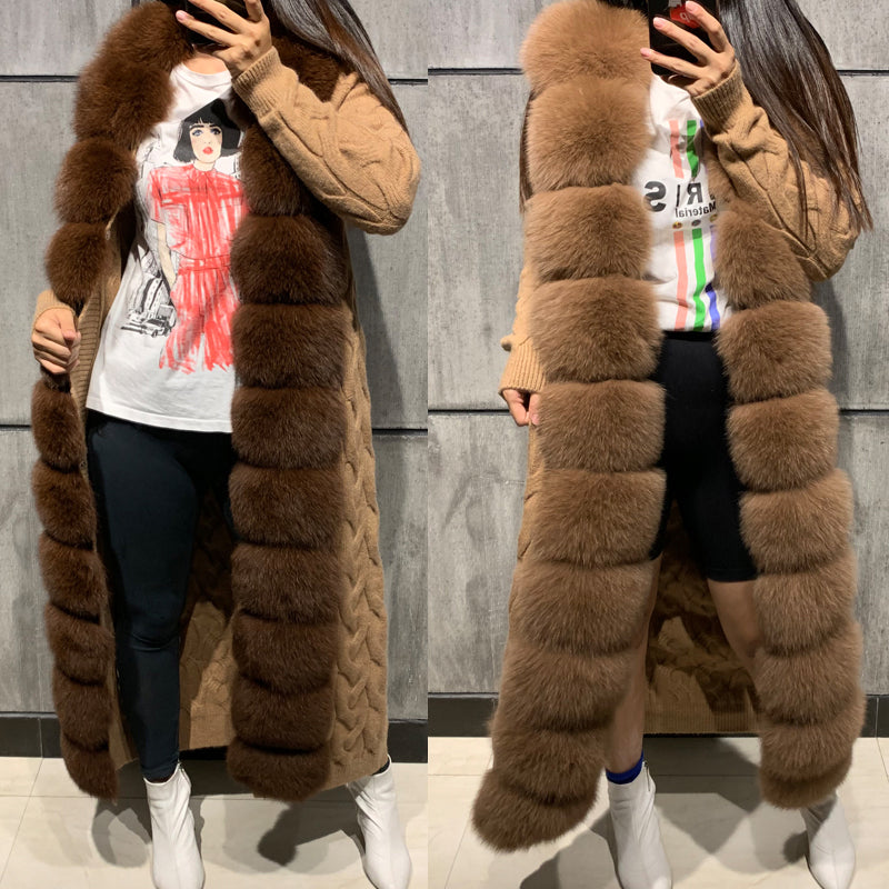 Real Fur Cardigan X-long Sweaters – Elevate Swag