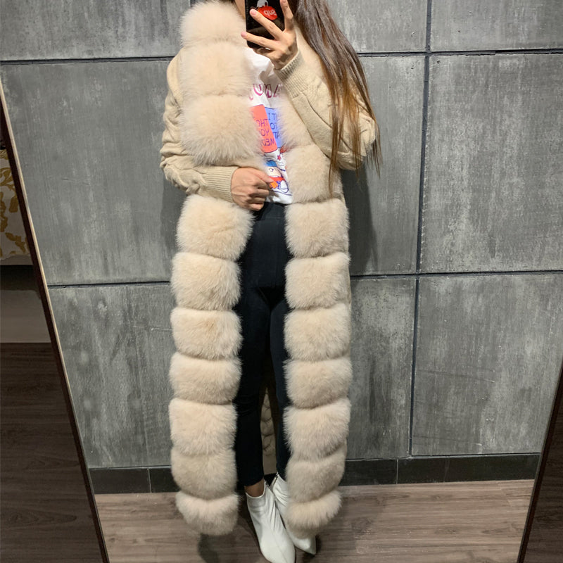 Real Fur Cardigan X-long Sweaters – Elevate Swag