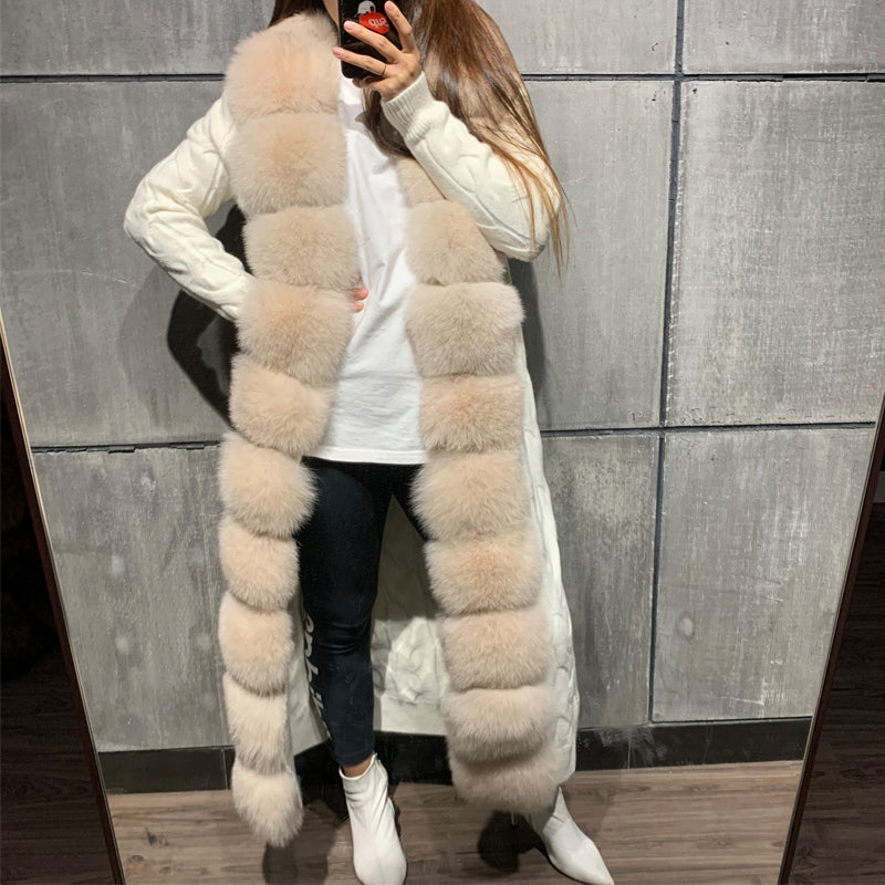 Real Fur Cardigan X-long Sweaters