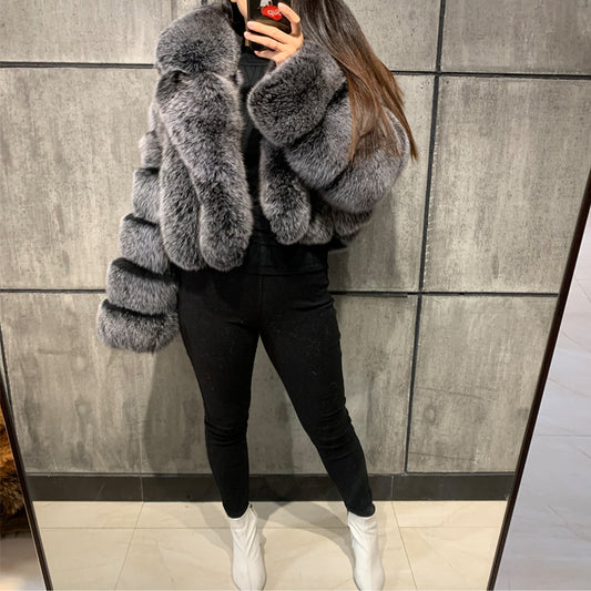 Big Collar Fluffy Fur Jackets