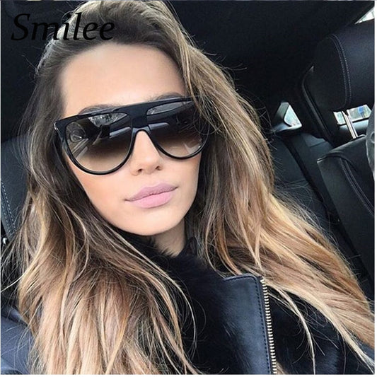 Retro Thin Flat Top Shadow Sunglasses