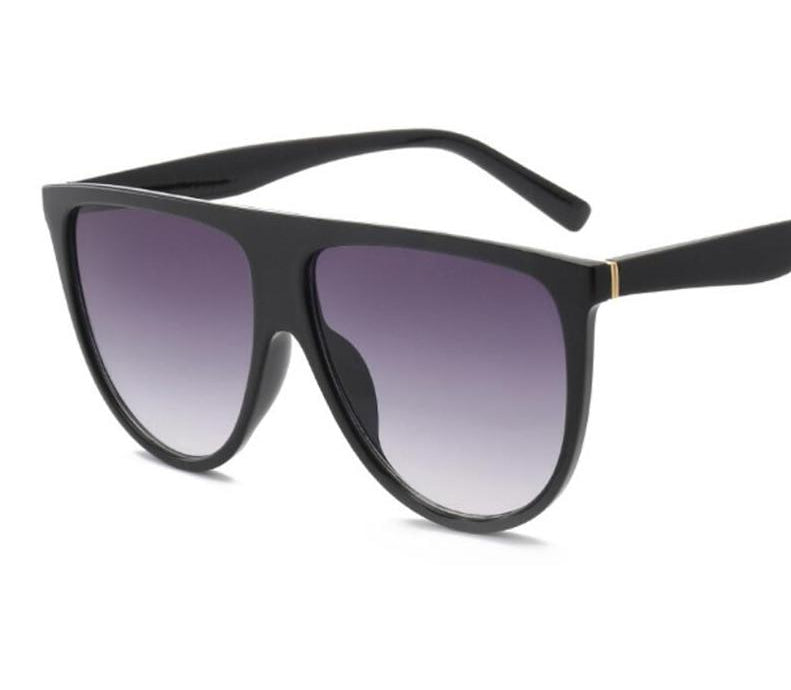 Retro Thin Flat Top Shadow Sunglasses