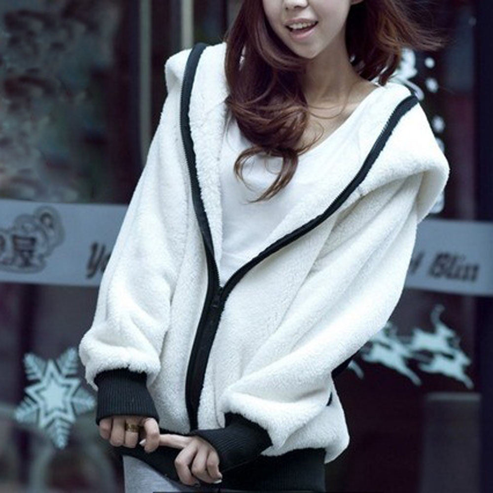 Cute Panda Bear Ear Warm Hoodie