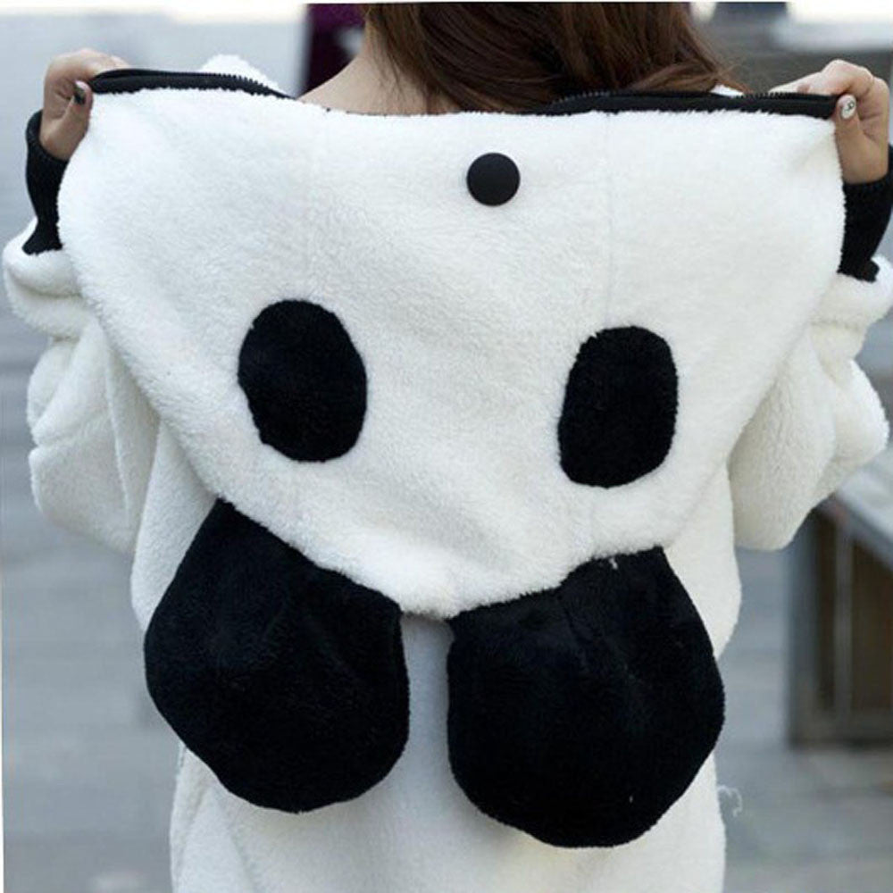 Cute Panda Bear Ear Warm Hoodie