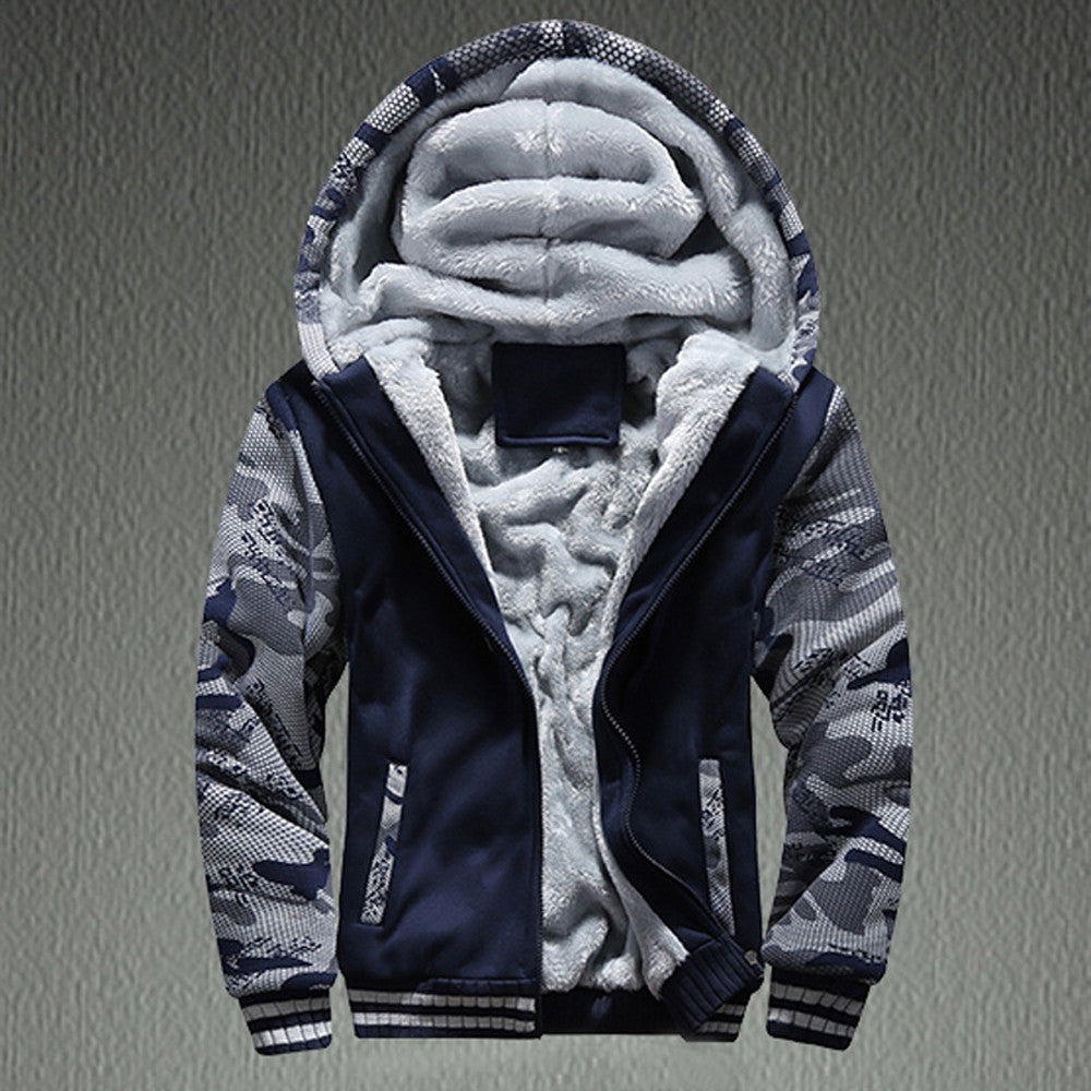 Warm Fleece Hood Zip up