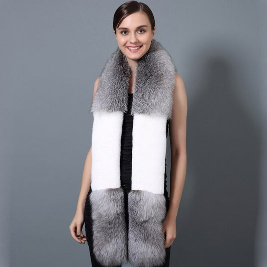 Real Natural Long Fur Scarves