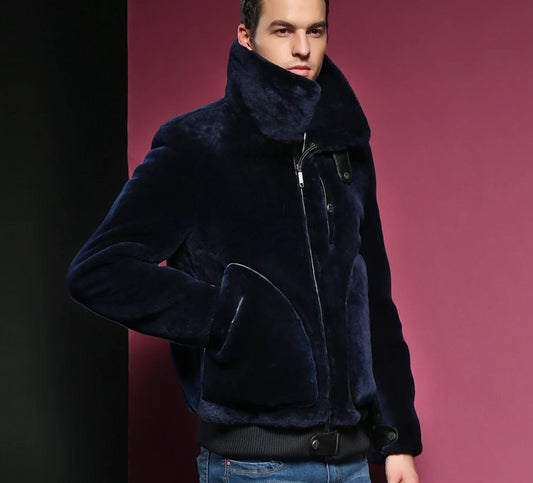 Real Full Pelt Shearling Fur Bombers