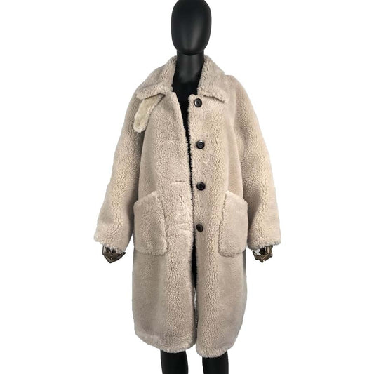 Teddy Bear Shearling Lamb Fur Oversized Long Coats