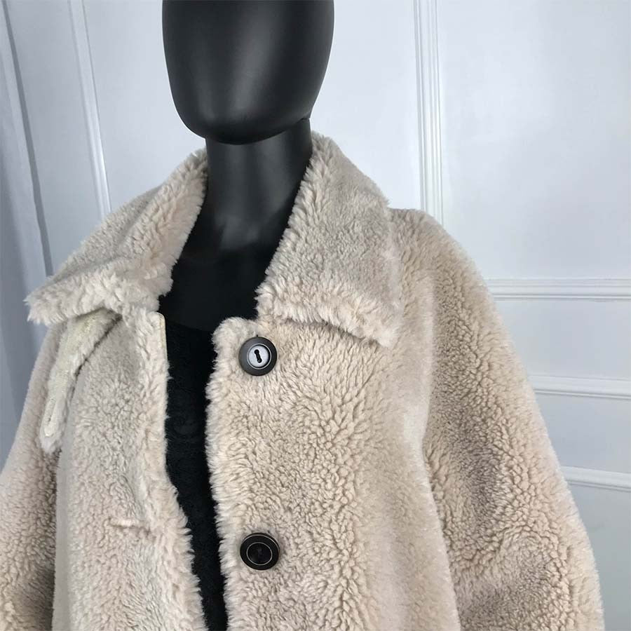 Teddy Bear Shearling Lamb Fur Oversized Long Coats
