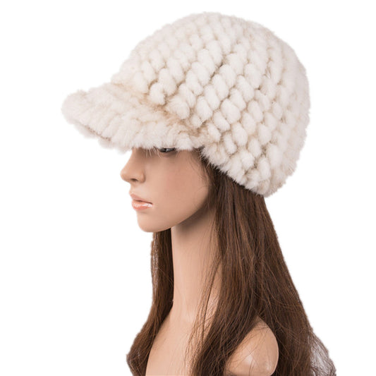 Real Mink Fur Knitted Hats